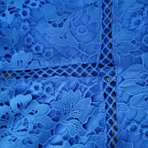 Lulus Taliah Blue Lace Midi Dress.  NWOT - Picture 10 of 16